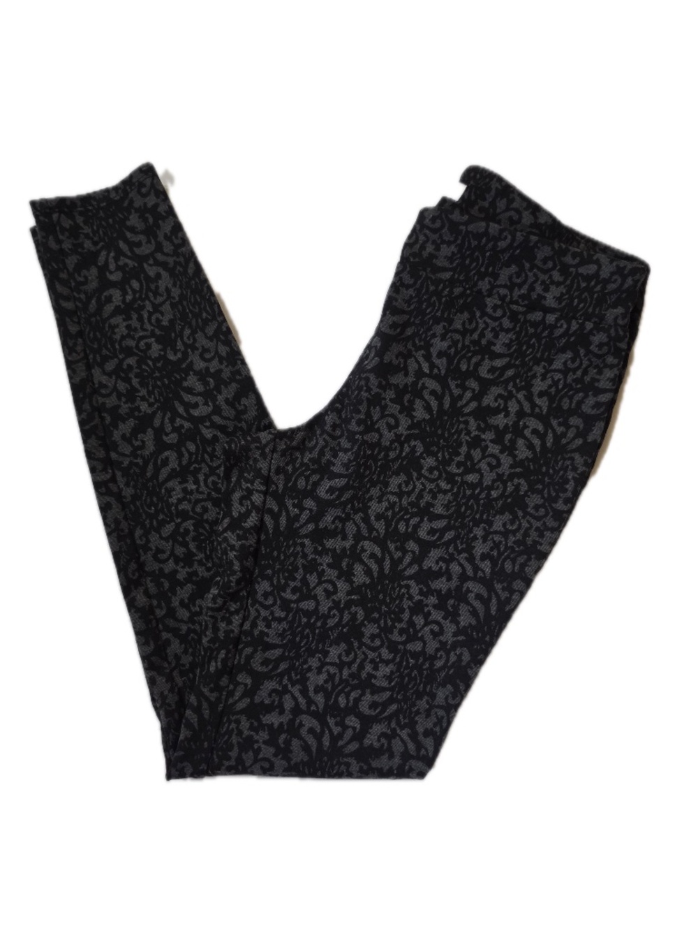 White House Black Market Pants Womens S Black Floral Jegging Skinny Stretch
